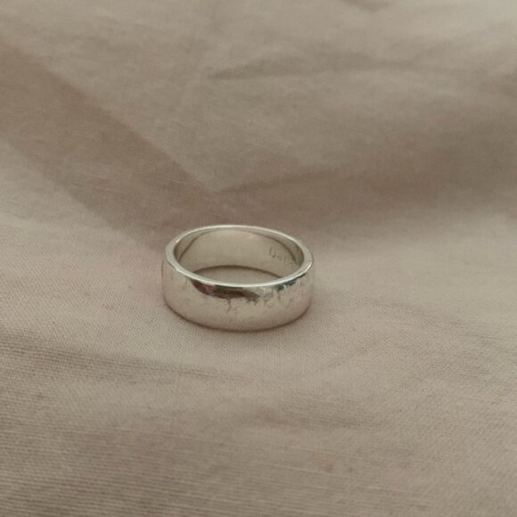 Evry Jewels Silver Tone Chunky Pink Heart Bandring - Picture 4 of 8